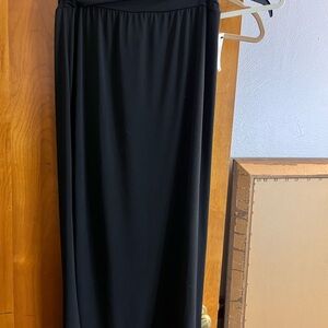 AB Studio Classic Black Maxi Skirt